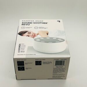 NWT Sharper Image Sound Soother Revo 6 Soothing Sounds 15/30/60 Sleep Timer